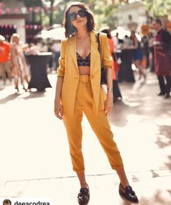 New Mustard suit size 10