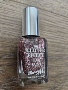 Barry M Glitter Nail Varnish Raving Rose