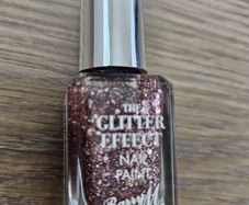 Barry M Glitter Nail Varnish Raving Rose