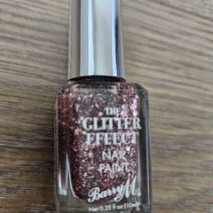 Barry M Glitter Nail Varnish Raving Rose