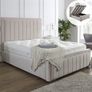New Bespoke Plush Velvet Foot Wingback Regal Bed Frame with Mattress/Gas Lift option 4ft Beds 4ft6 Bed 5ft Bed 6ft Bed Double Bed Small Double Bed King Bed Image 10