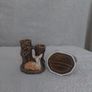 vintage SylvaC fawn and tree trunk bud vases Image 4