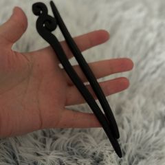Set of 2 Wooden Hair Sticks - Hand-carved Style