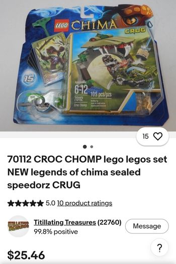 x2 Bundle - Lego Legends Of Chima Sets - 70111 & 70112 - With x2 Figures, x10 Trading Cards, x2 Power Up Speedors, Weapons, Instruction Manuel, Etc...