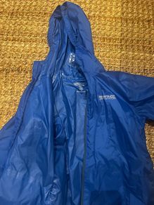 Blue raincoat regatta size 9/10