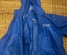 Blue raincoat regatta size 9/10