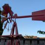 Decorative 250cm Red Windmill with Texas Wind Wheel & Chimes American Farmhouse Style Image 5