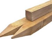 3x3 Pointed fence post 2.4mtrs (call shop to check stock)