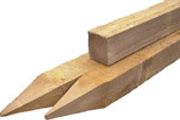3x3 Pointed fence post 2.4mtrs (call shop to check stock)