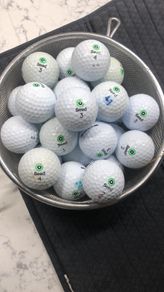 Basket of seed golf balls
