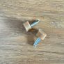 Dune Metallic heels size 38 includes spare heel tips, only worn once Image 3