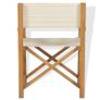 Folding Directors Chairs 2 pcs Solid Teak Wood Image 3