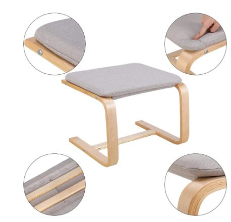 BRAND NEW Lounge Rocking Chair Relaxing with Footrest Wooden
