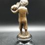 Smoking Boy With Hat - Bronze, Marble (Signed) Image 5