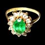 Vintage Hallmarked 14ct Gold Cluster Image 6