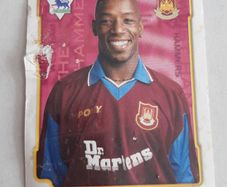 Vintage merlin premier league card Ian Wright