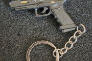 Glock G-34,  pistol keyring.