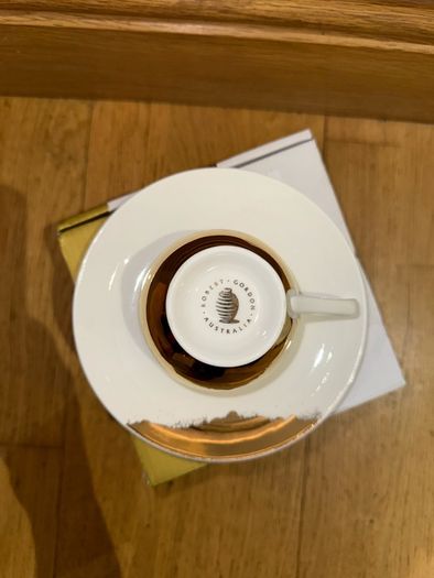 Robert Gordon As Good As Gold Teacup and Saucer Set