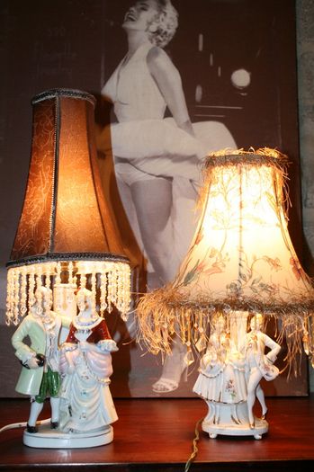 Two Vintage Porcelain Lamps