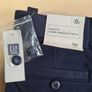 womens GAP Slim City navy stretch cotton trousers Size 32 regular UK 4 Image 4