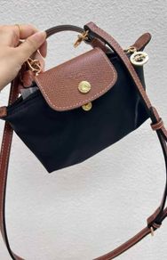 Longchamp le pliage mini / black / new