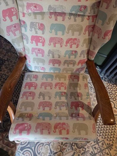 Vintage Upcycled Nursery Armchair
