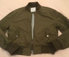 Mango Green Bomber Jacket