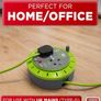 2 Socket Cable Reel, 10m, Green Extension Lead, 13A with Thermal Cut Out, Heavy Duty Outdoor Extension Lead Image 2