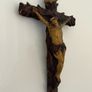 Mid century hand painted ceramic crucifix Image 3