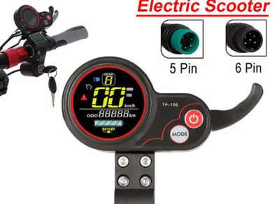 New TF100 5/6 pin Dashboard for KUGOO M4 / M4 Pro Electric Scooter Panel Communication Instrument Display Parts ( BRAND NEW 100% ORIGINAL)
