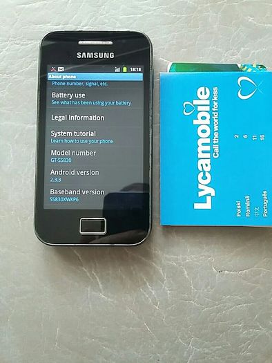 Samsung Galaxy Ace GT-S5830 sim free