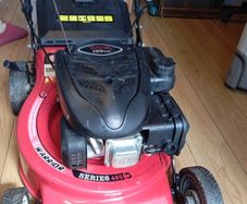 warrior petrol lawnmower