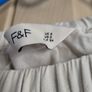 F&F Long folk summer maxi skirt off white black S NEW Image 2
