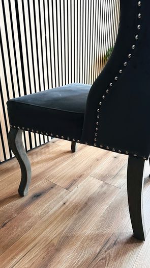 Grey wing back chairs