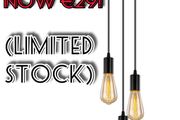 NEW SALE | Black Industrial Pendant Light with 3 Lights,Vintage Farmhouse Hanging Light