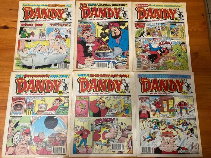 Comics: 'The Dandy' 1991,1992,1994 and 1995 (46 comics)