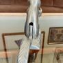 Vintage Aluminum Metal Squirrel on Log Nutcracker Image 7