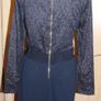 Sensuelles navy lace long sleeve maxi dress size UK12 EU40 Postage included Image 2