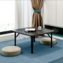 Black Folding Square Coffee Table Image 2