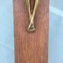 16" Mid Century Brass Christ on Mahogany cross Image 8