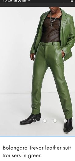 Leather Suit Trousers W36.l32.