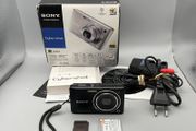 Sony DSC-W380 14.1MP Digital Camera Black Tested - Boxed - Full Kit