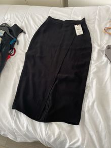 zara maxi skirt slitted new with tags