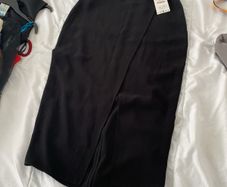 zara maxi skirt slitted new with tags