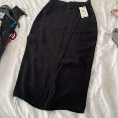 zara maxi skirt slitted new with tags
