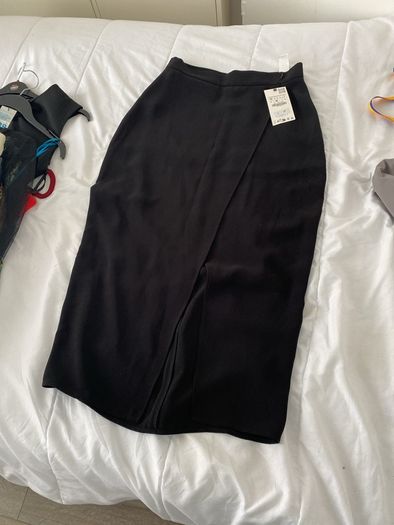 zara maxi skirt slitted new with tags