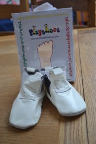NEW Cream leather Booties Size 18/19 by Play Shoes