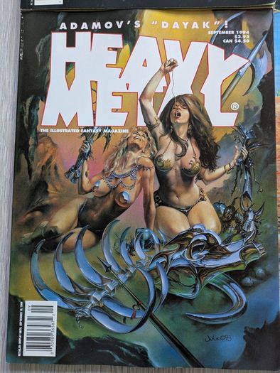 Lot of 4 Heavy Metal Magazines Comics 1994/1995