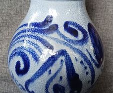 West Geman/ Marzi, Remy/ Westerwald/ Stoneware pitcher with lid