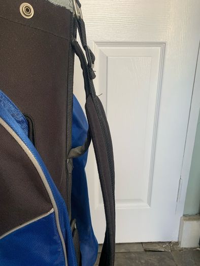 Blue Spalding Golf bag With removable rain-cover